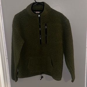 Army green fleece Sherpa in size large